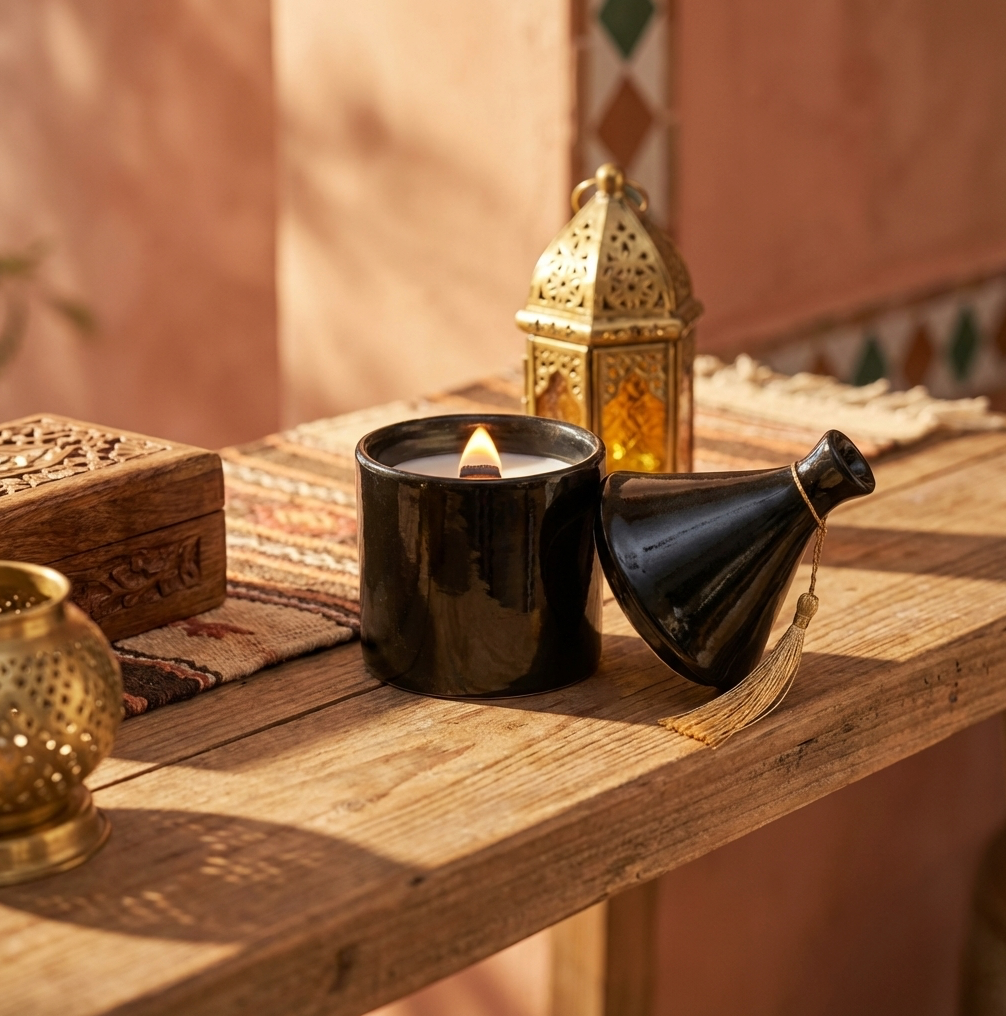 Bougie Parfumée Mïnek avec Couvercle Pompom